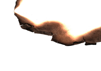 Real Burned Paper Frame, Grunge Texture Background, burning edge