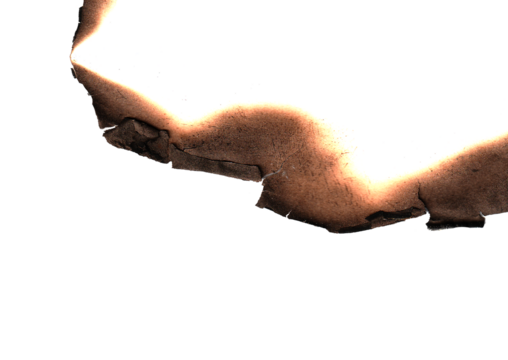 Real Burned Paper Frame, Grunge Texture Background, burning edge
