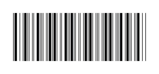 Long bar code simple design on white background. realistic packaging barcode icon design. scan me, product, sale, tracking. vector illustration