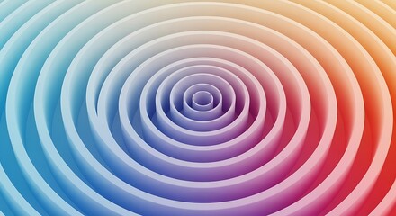 Concentric ripples of color expanding outward in a hypnotic abstract pattern