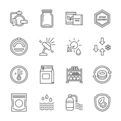 Preservation and freshness concepts elegantly visualized in vector format, ideal for illustrating food science, packaging, storage solutions, and innovative eco friendly technologies