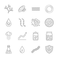 Dynamic collection of science and nature icons, perfect for creating visual guides or educational resources, with a modern, scalable design originally in vector format