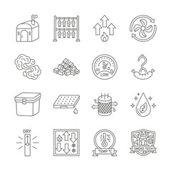 Explore modern smoking technology with this scalable graphic, showcasing essential processes and innovative equipment for premium food preparation and preservation