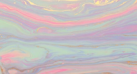 Abstract pastel swirls of pink purple and green create a dreamy ethereal background
