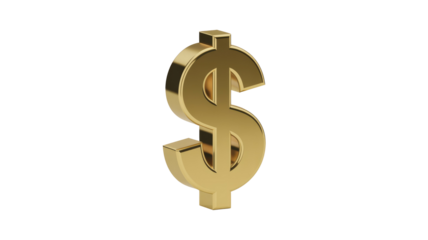 golden dollar sign background removed