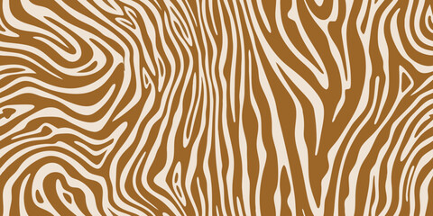 Abstract zebra print pattern in brown and beige colors © Sudhakar