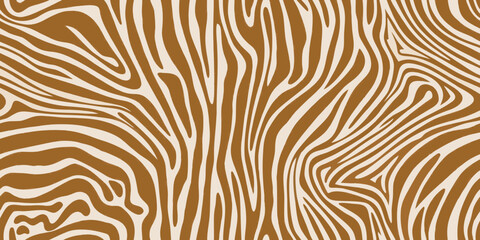 Abstract zebra print pattern in brown and beige colors © Sudhakar