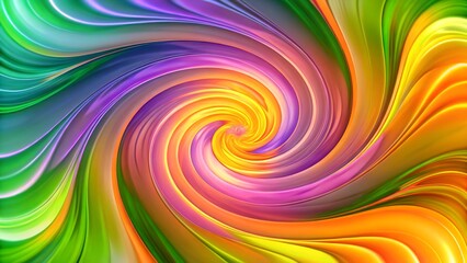 Obraz premium Abstract swirling vortex of vibrant colors, creating a dynamic and mesmerizing visual effect.