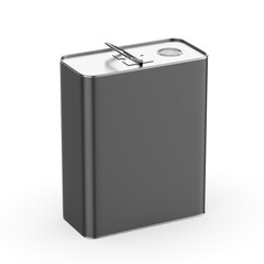 Metal Tin Can with metal Cap and Handle For Branding and Blank 
mock up 3d illustration.