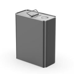 Metal Tin Can with metal Cap and Handle For Branding and Blank 
mock up 3d illustration.