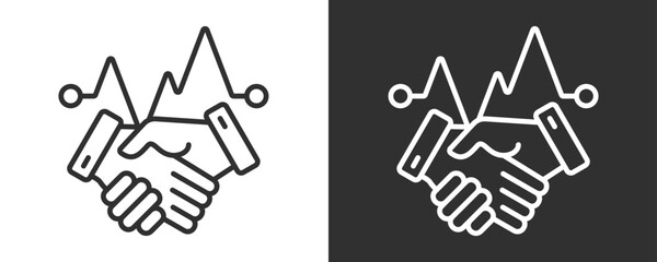Resistance Icon Set Vector Collection Isolated In Black And White