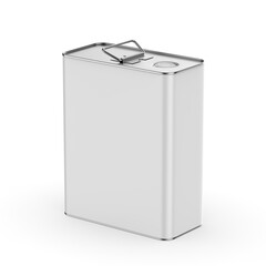 Metal Tin Can with metal Cap and Handle For Branding and Blank 
mock up 3d illustration.