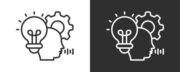 Proactive Icon Set Vector Collection Isolated In Black And White