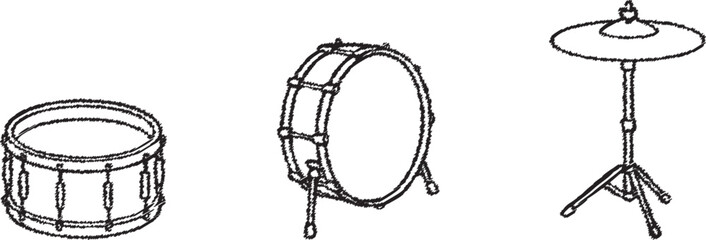 Mini percussion icons strip