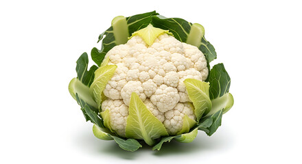 Fresh cauliflower vegetable isolated on white background