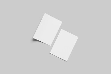 Blank Flyer Mockup - 3D Illustration