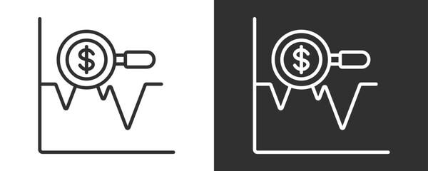 Forecasting Icon Set Vector Collection Isolated In Black And White