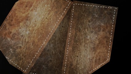 close up of a leather jacket