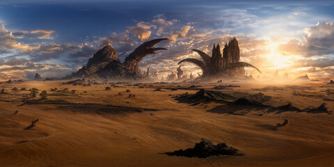 Alien world 31 8K VR 360 Equirectangular Spherical Panorama