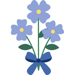 Flat Mother Day Flower