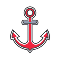Nautical Anchor Symbol Icon