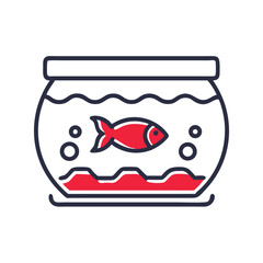 Home Aquarium with Fish Icon