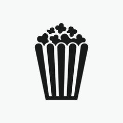 Popcorn And Corn Box Icon vector