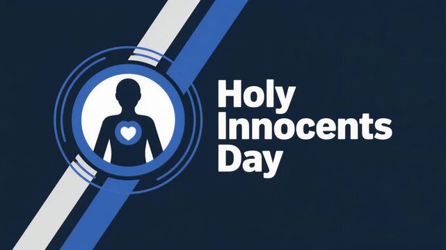 Holy innocents day concept with human silhouette