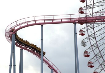 Roller Coaster Curve Near a Ferris Wheel