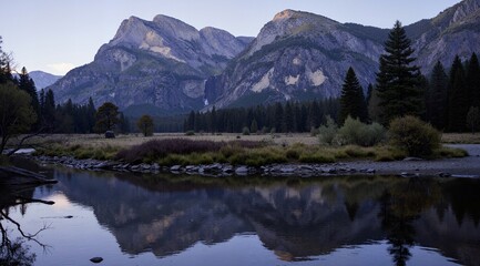 Obraz premium reflection in the mountains