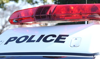 Japanese Police Car: Close-up of Light Bar