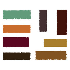 Color Brush Stroke Banners | Abstract Grunge Swatches