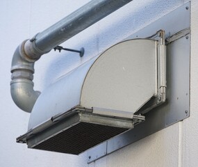 Exhaust Vent Hood and Metal Piping