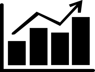 sustainability data analyst flat black solid vector illustration isolated on transparent background