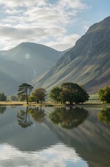 Fototapeta premium lake in the mountains