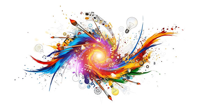 Creative Explosion: Art, Music & Ideas - Abstract Digital Artwork, Ideas