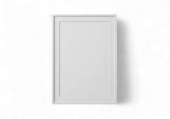 Modern White Picture Frame Template for Artwork Mockups, Perfect for Showcasing Your Prints and Designs, Create Stunning Visuals with this Elegant and Minimalist Frame