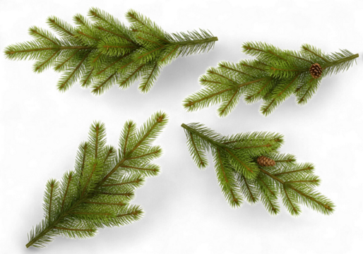 Bring the beauty of evergreen foliage indoors with lush fir branches, perfect for holiday crafts, festive decorations, and adding a touch of nature to your creative projects, a touch of winter