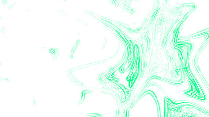 Psychedelic Mint Green Fluid Distortion on White With High-Key Abstract Background with Wavy Swirls for Vaporwave, Sci-Fi & Minimalist Branding