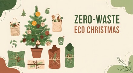 Zero Waste Eco Christmas Festive Decorations and Sustainable Holiday Gifts for a Green Celebration