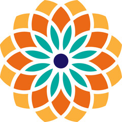 Mandala element decoration in Islamic style