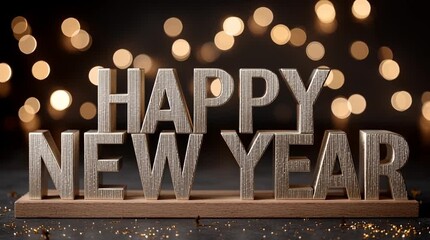 Celebrate new year wishes with festive decor and warm ambiance