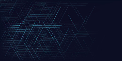 Vector illustration High-tech circuit board digital technology eps background