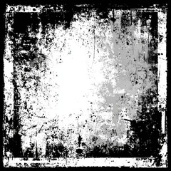 Square frame with textured, distressed background