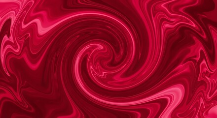 Abstract red liquid swirl background with dynamic flowing lines and vibrant texture