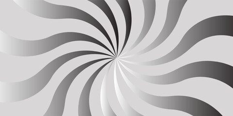 Black and White Swirling radial background Vortex backdrop Helix background