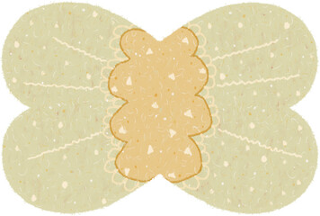 Cute Candy Ribbon Illustration