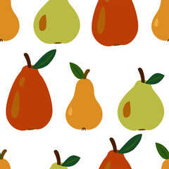 Seamless vector vegetable pattern for kitchen decor, textile and packaging.