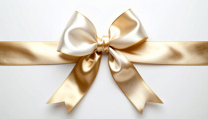 Elegant Gold Ribbon Bow
