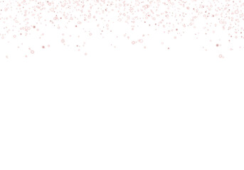 Rose Gold Sparkle Glitter Bokeh Light Brush Effect on Transparent Background. PNG File Decoration
